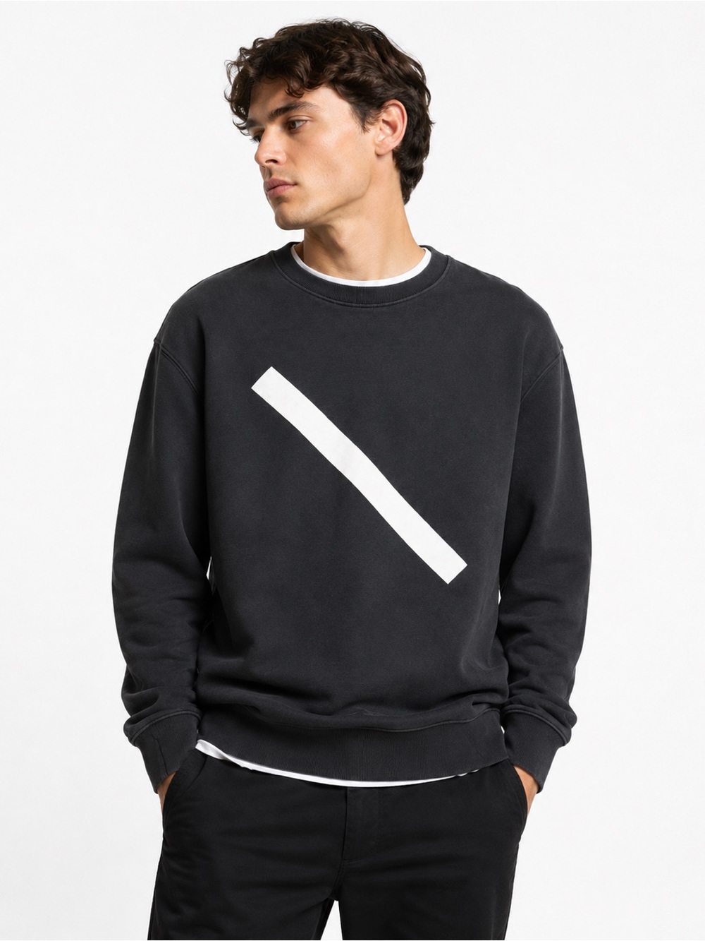 Saturdays NYC New York City Slash Logo Crewneck Sweatshirt size Large
